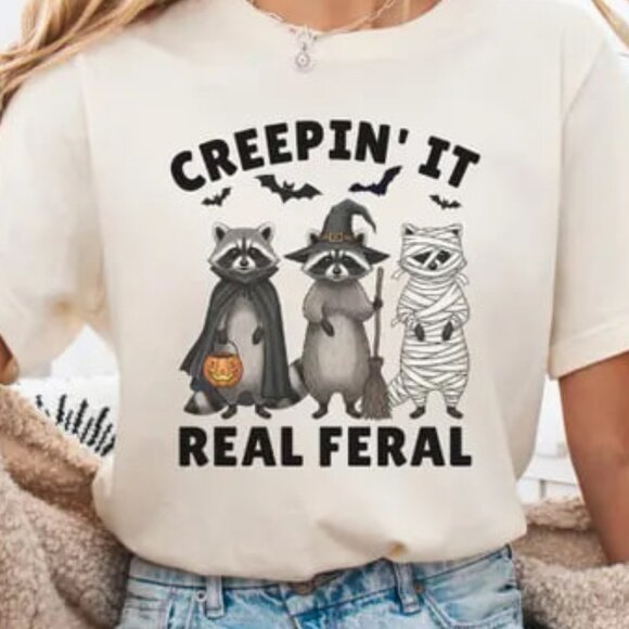 Tops - Halloween Tshirt Funny Animal Shirt, Spooky Fall TShirt,  Pumpkin Season